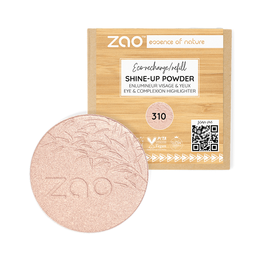 Iluminador compacto Shine Up orgánico Zao Makeup