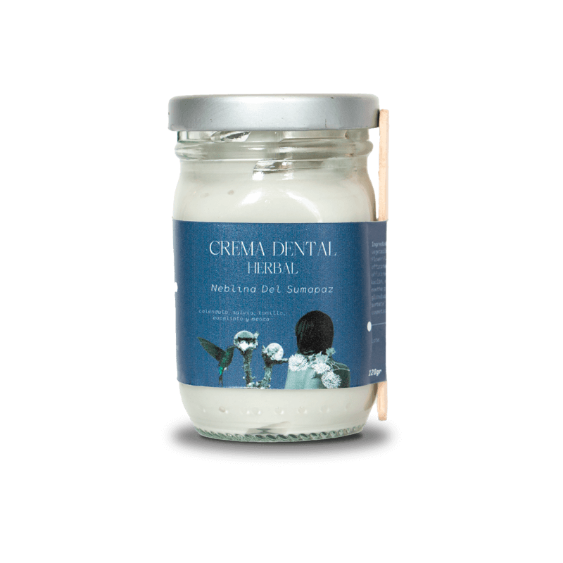 crema dental natural sin fluor verde con calendula