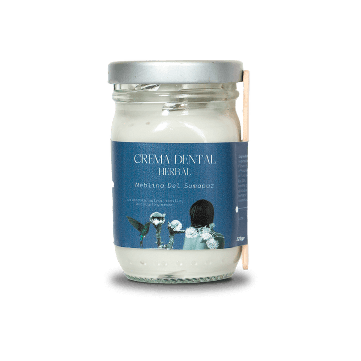 crema dental natural sin fluor verde con calendula