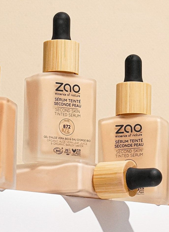 Tinta serum con Color Segunda Piel Zao Makeup