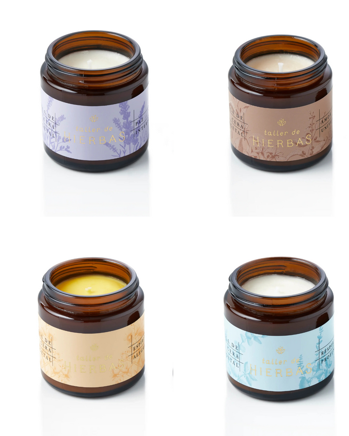 vela ecológica de soya taller de hierbas