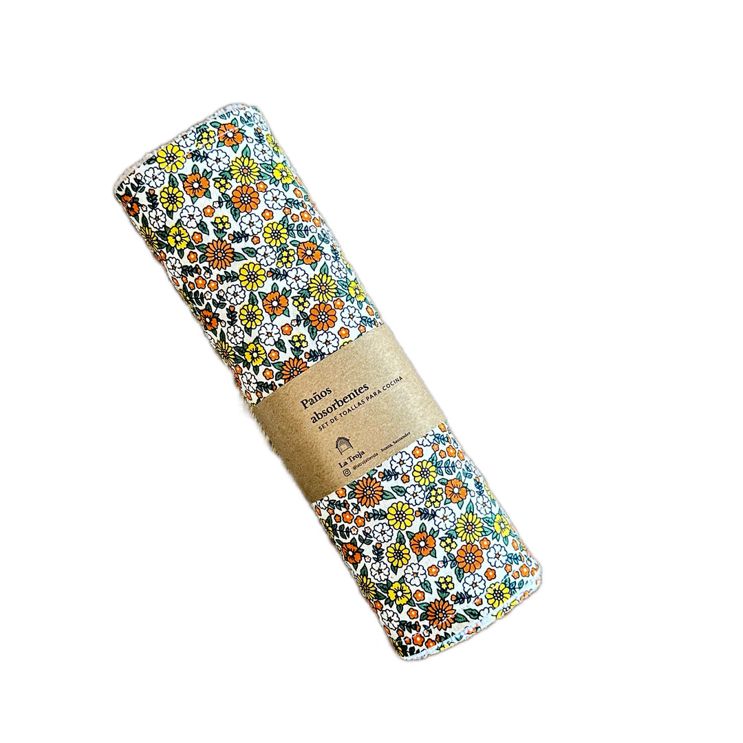 Set toallas reutilizables de cocina x 5 Und La Troja