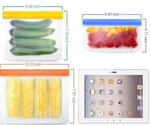 Set x 3 Bolsas en Silicona S,M,L