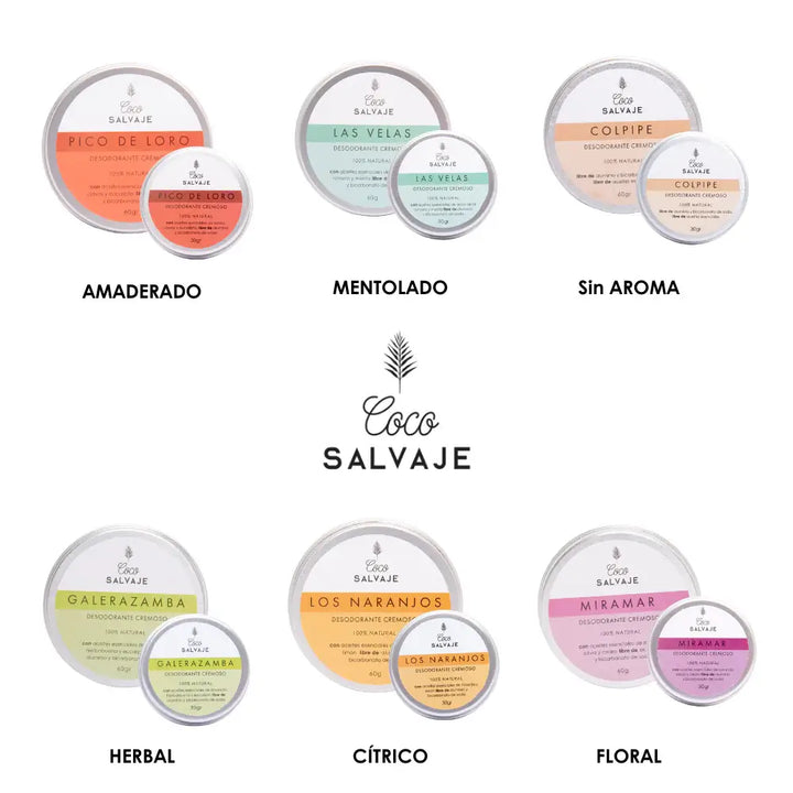 desodorantes naturales coco salvaje