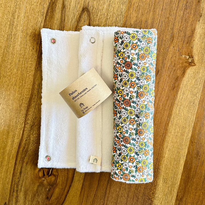 Set toallas reutilizables de cocina x 5 Und La Troja