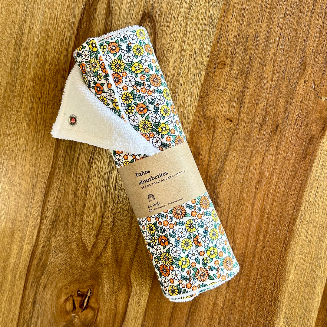 Set toallas reutilizables de cocina x 5 Und La Troja