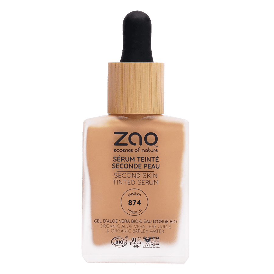 Tinta serum con Color Segunda Piel Zao Makeup