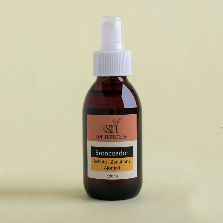 bronceador natural de zanahoria y achote ser natureba