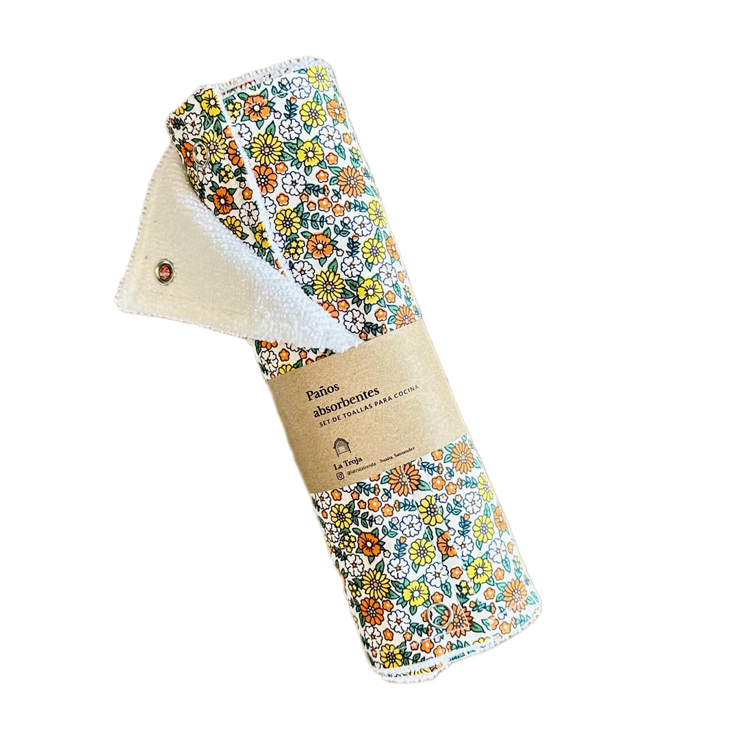 Set toallas reutilizables de cocina x 5 Und La Troja