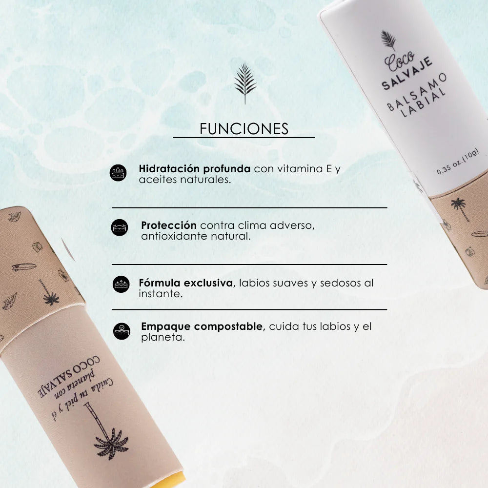 Bálsamo labial Coco Salvaje