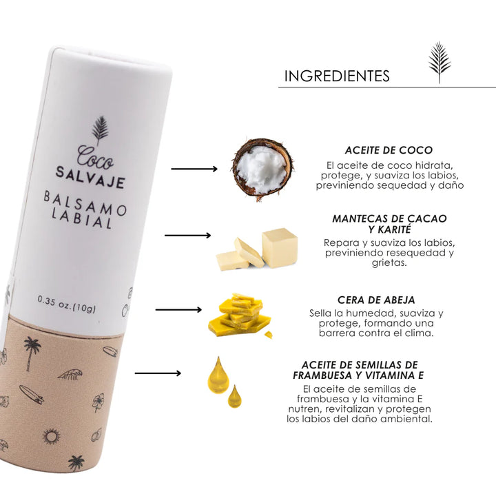 Bálsamo labial Coco Salvaje