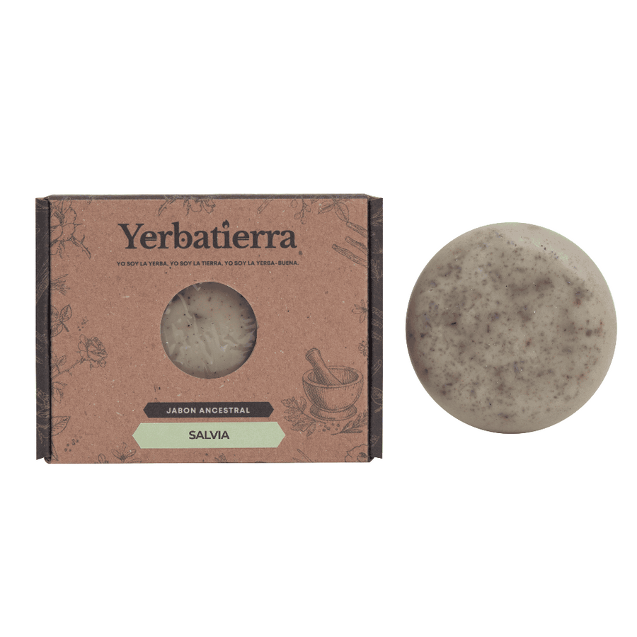 jabón natural de salvia limpieza