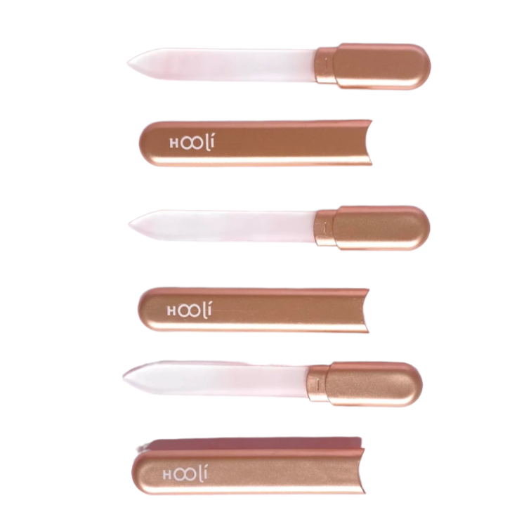 Lima de cristal con estuche Hooli