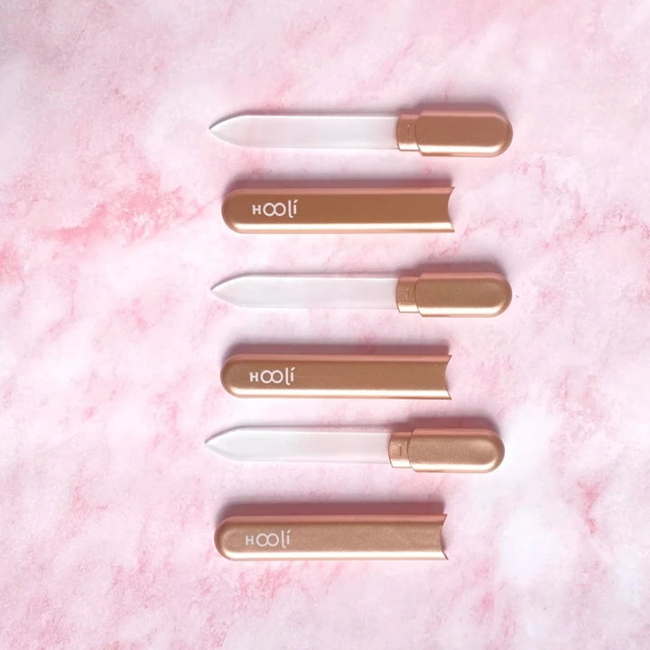 Lima de cristal con estuche Hooli