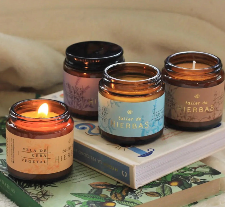 velas de soya taller de hierbas