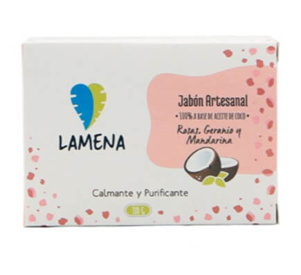 Jabón Artesanal de rosas Nara