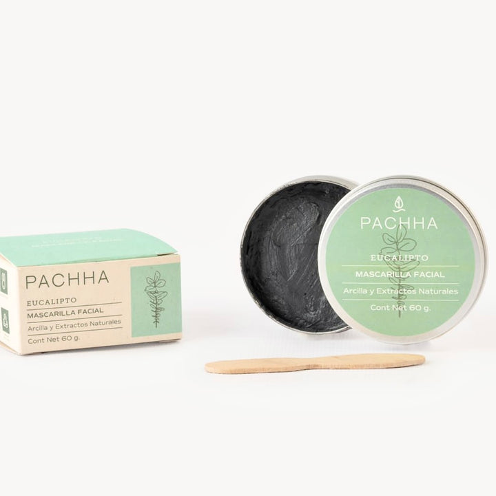Mascarilla Facial - Eucalipto y Carbón Pachha