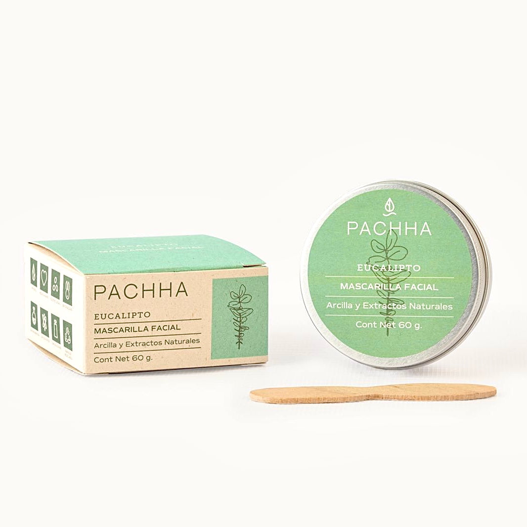 Mascarilla Facial - Eucalipto y Carbón Pachha