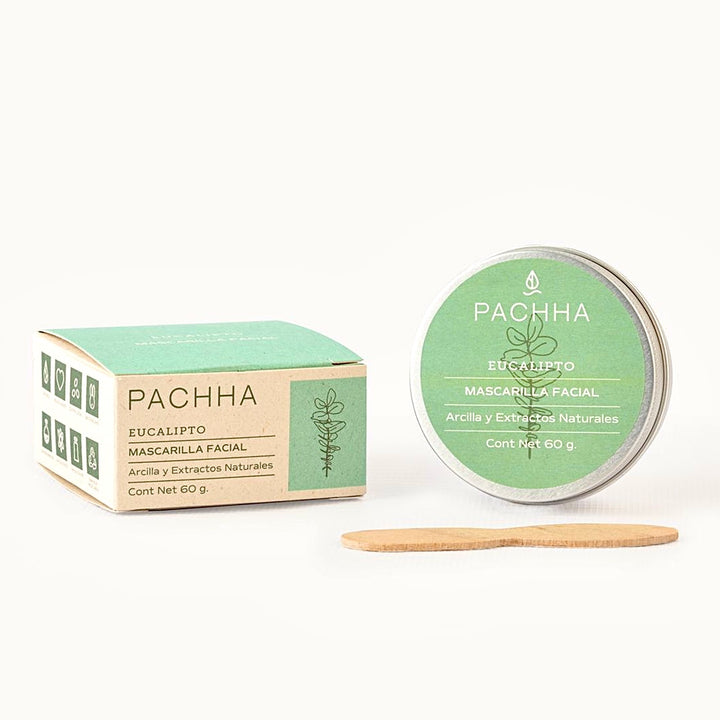 Mascarilla Facial - Eucalipto y Carbón Pachha