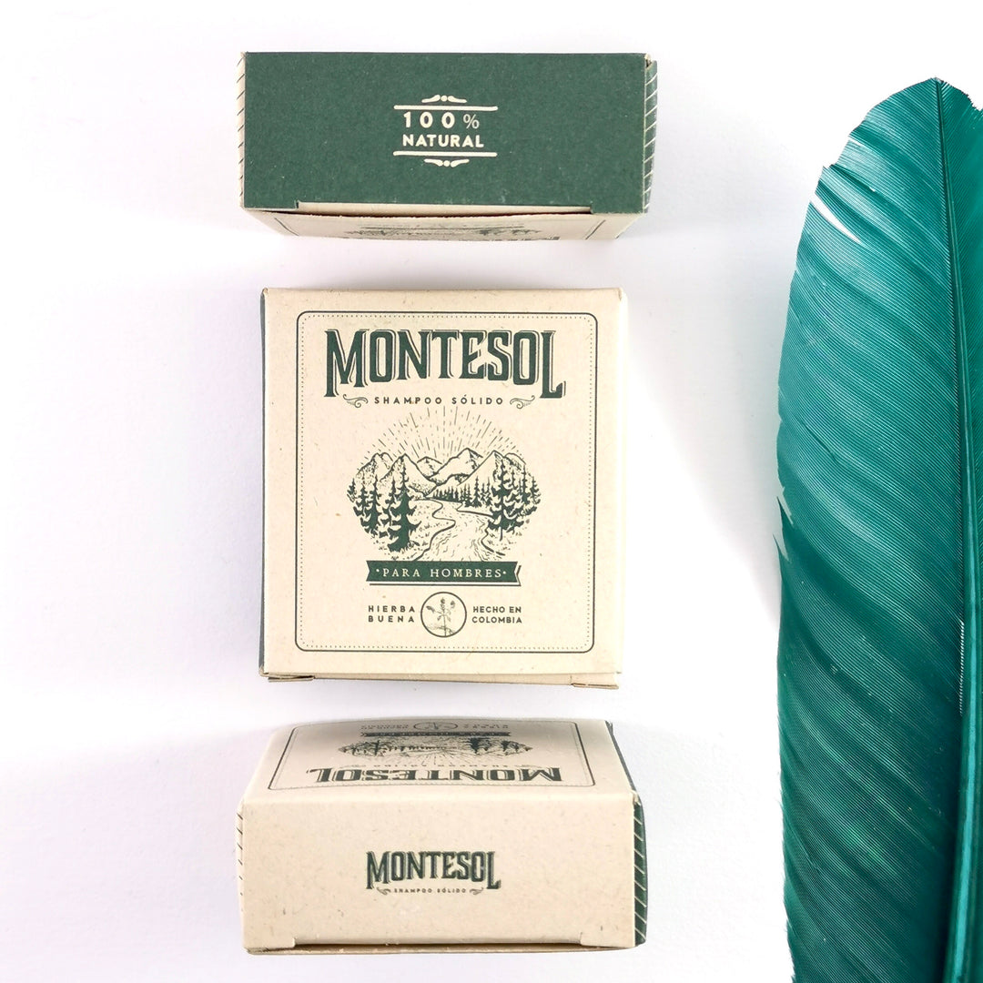 Shampoo en barra para hombre Montesol