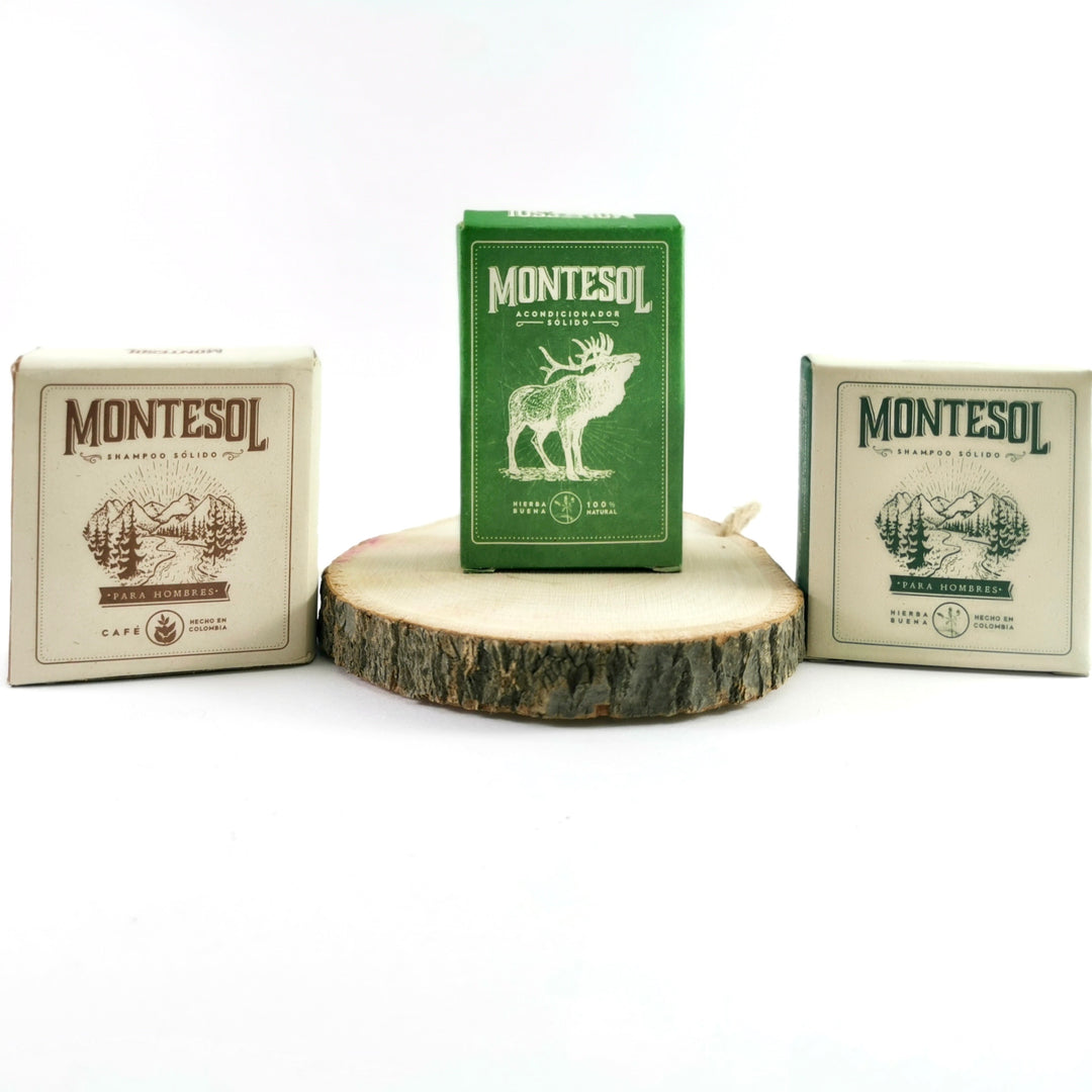 Shampoo en barra para hombre Montesol