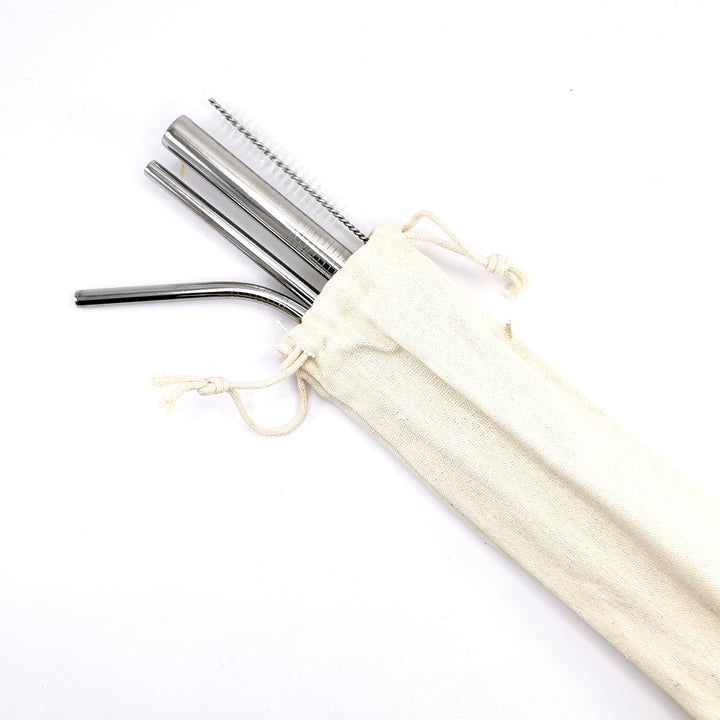 Set 3 pitillos metálicos reutilizables