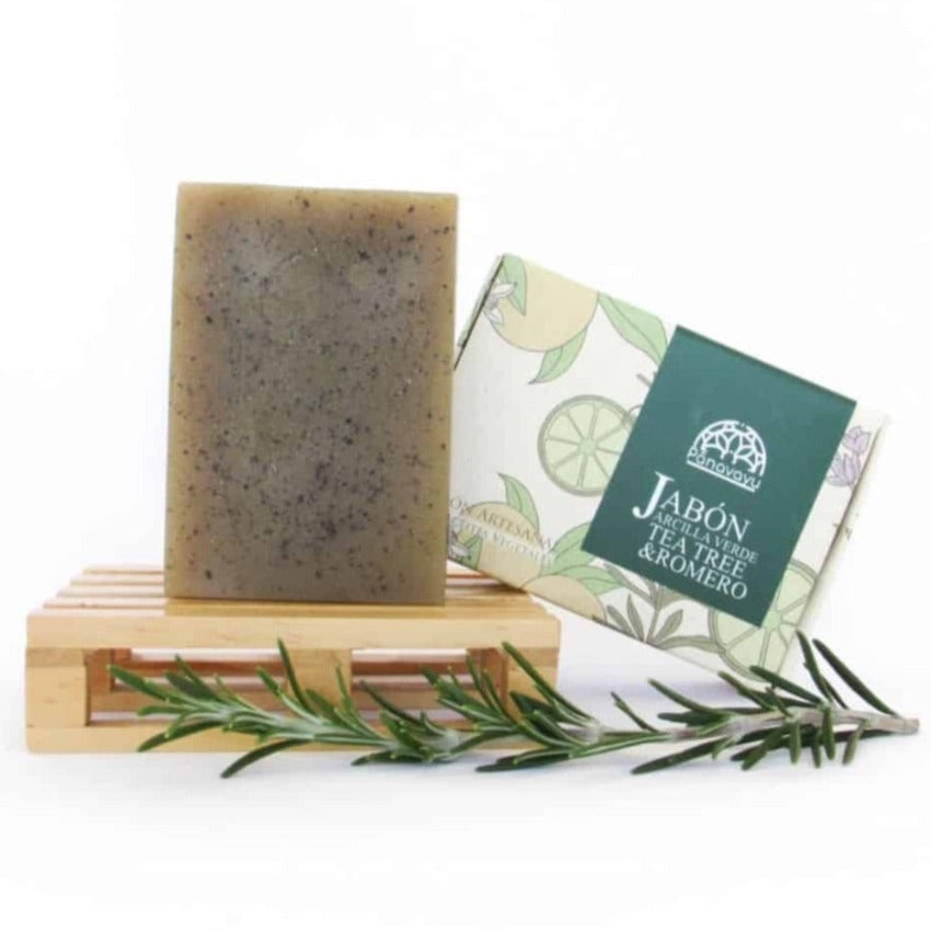 Jabón de arcilla verde y árbol de té Panavayu