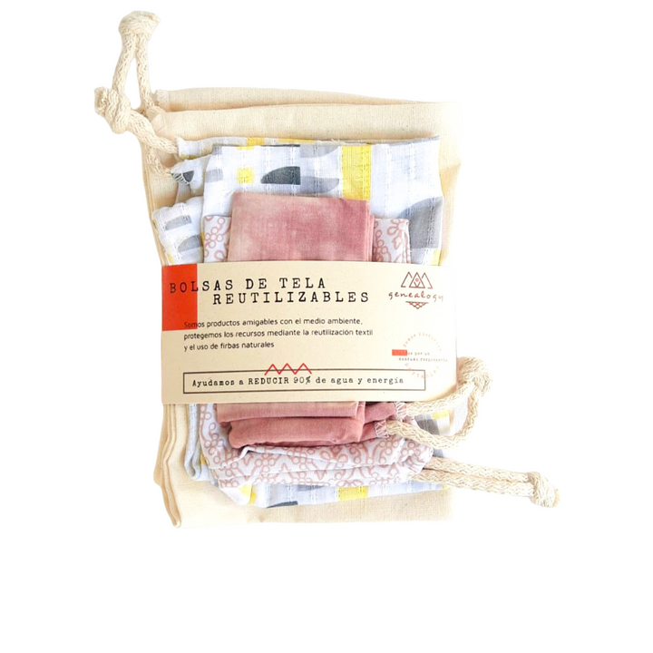 Kit x4 Bolsas en tela (s,m,l,xl)