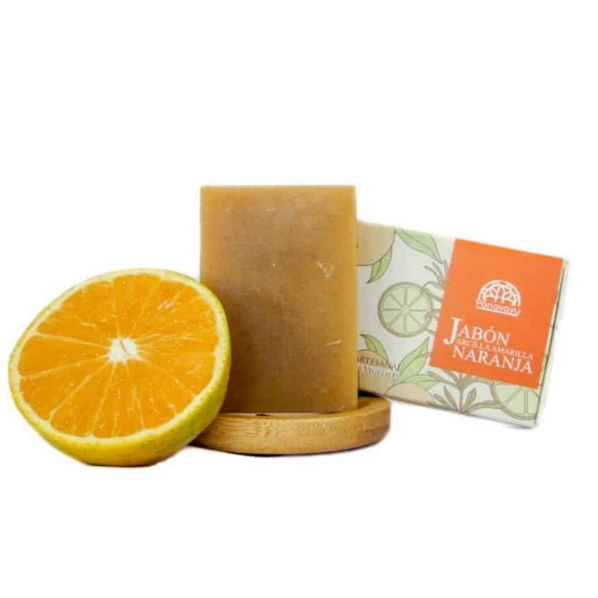 Jabón de naranja y arcilla amarilla Panavayu