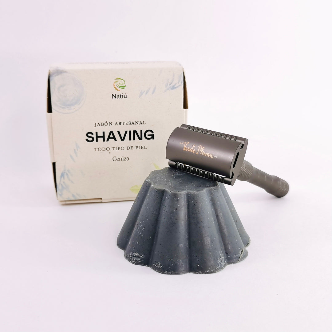 Kit afeitado Perfecto - Jabón Shaving Ceniza