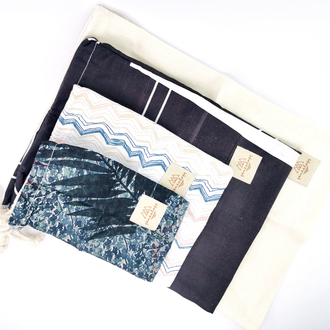 Kit x4 Bolsas en tela (s,m,l,xl)