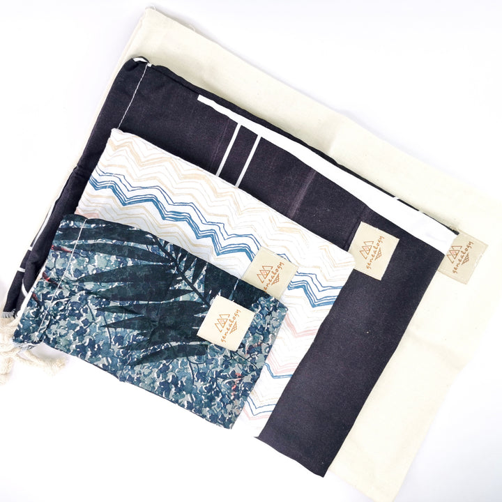 Kit x4 Bolsas en tela (s,m,l,xl)