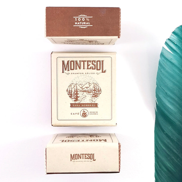 Shampoo en barra para hombre Montesol