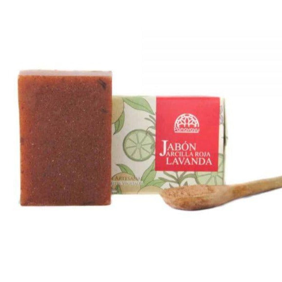 Jabón de arcilla roja y lavanda Panavayu