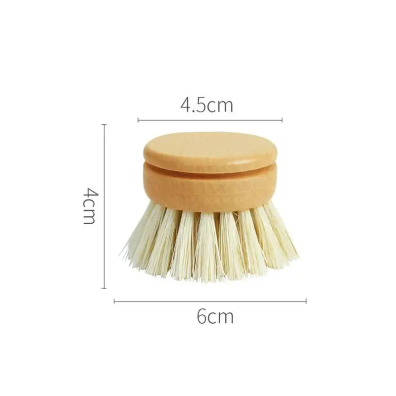 Cepillo lava platos con mango de bambú y cerdas vegetales