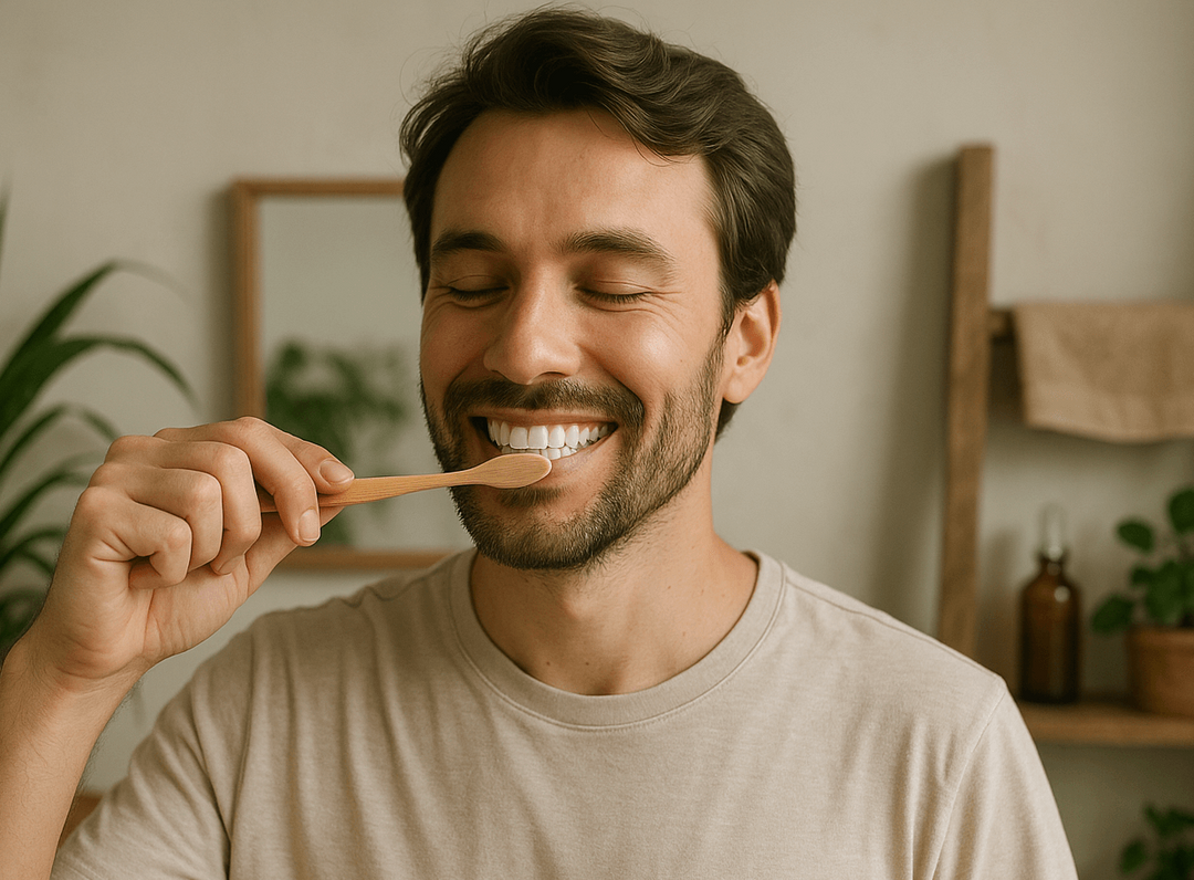 cepillo de dientes en bambú limpiador de lengua 