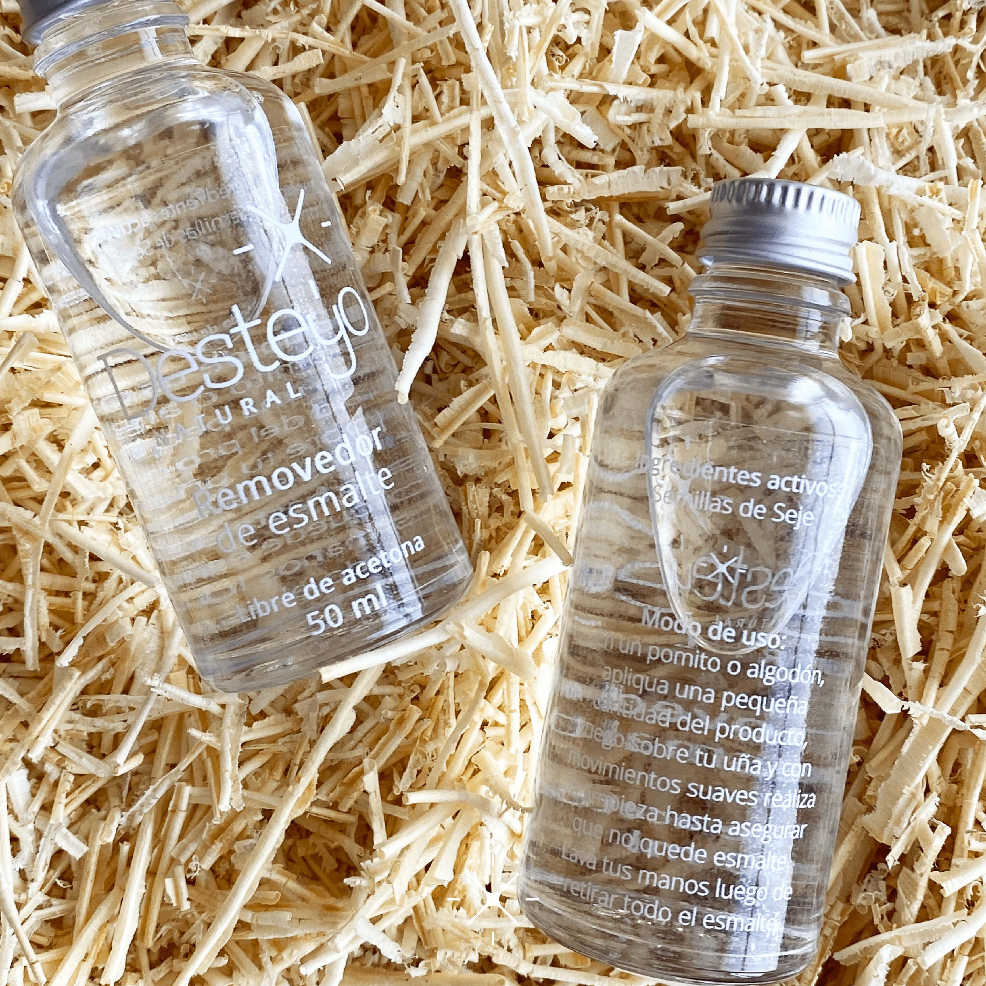 Removedor de esmalte sin acetona Desteyo Natural – Verde Pluma