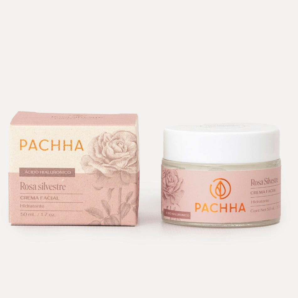 Crema facial Hidratante de Rosas Pachha