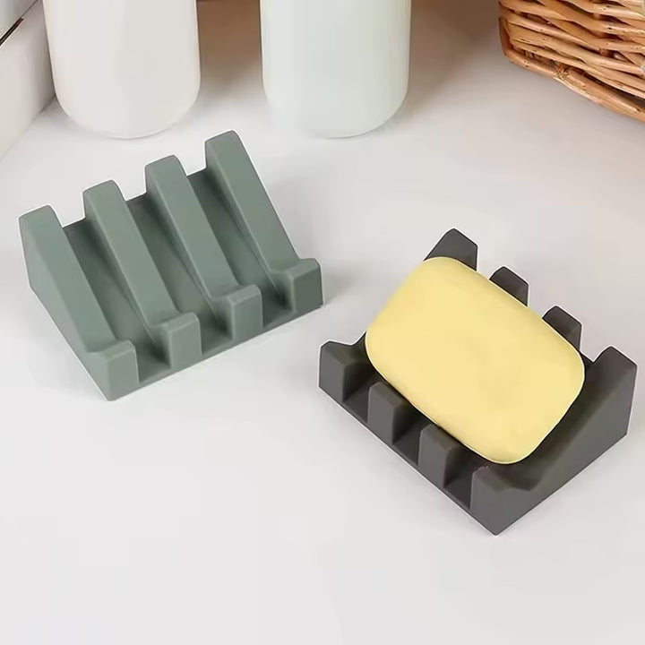 Jabonera en silicona antideslizante