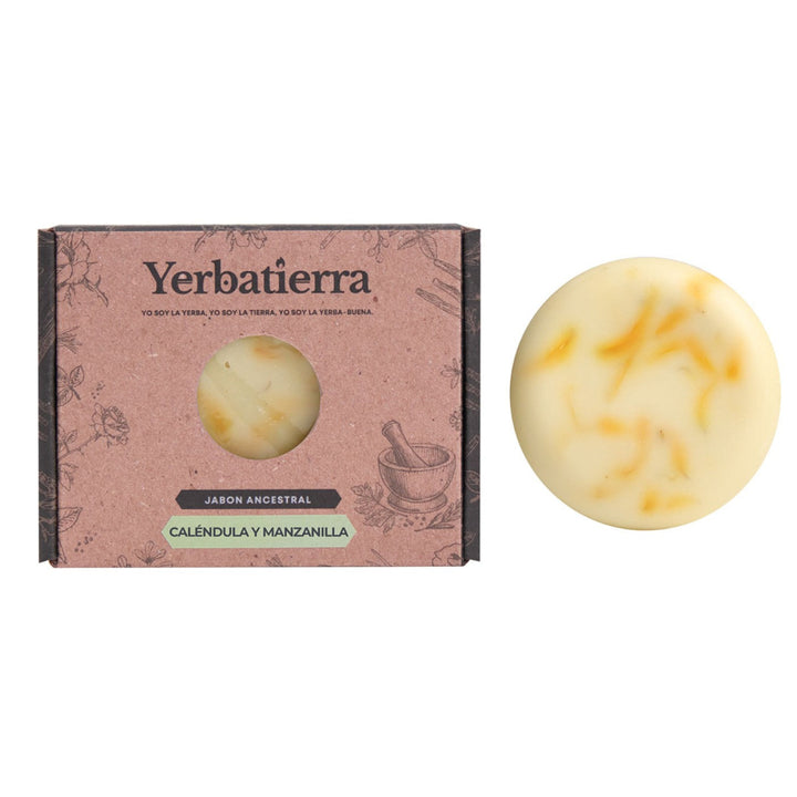 jabón de calendula y manzanilla Yerbatierra