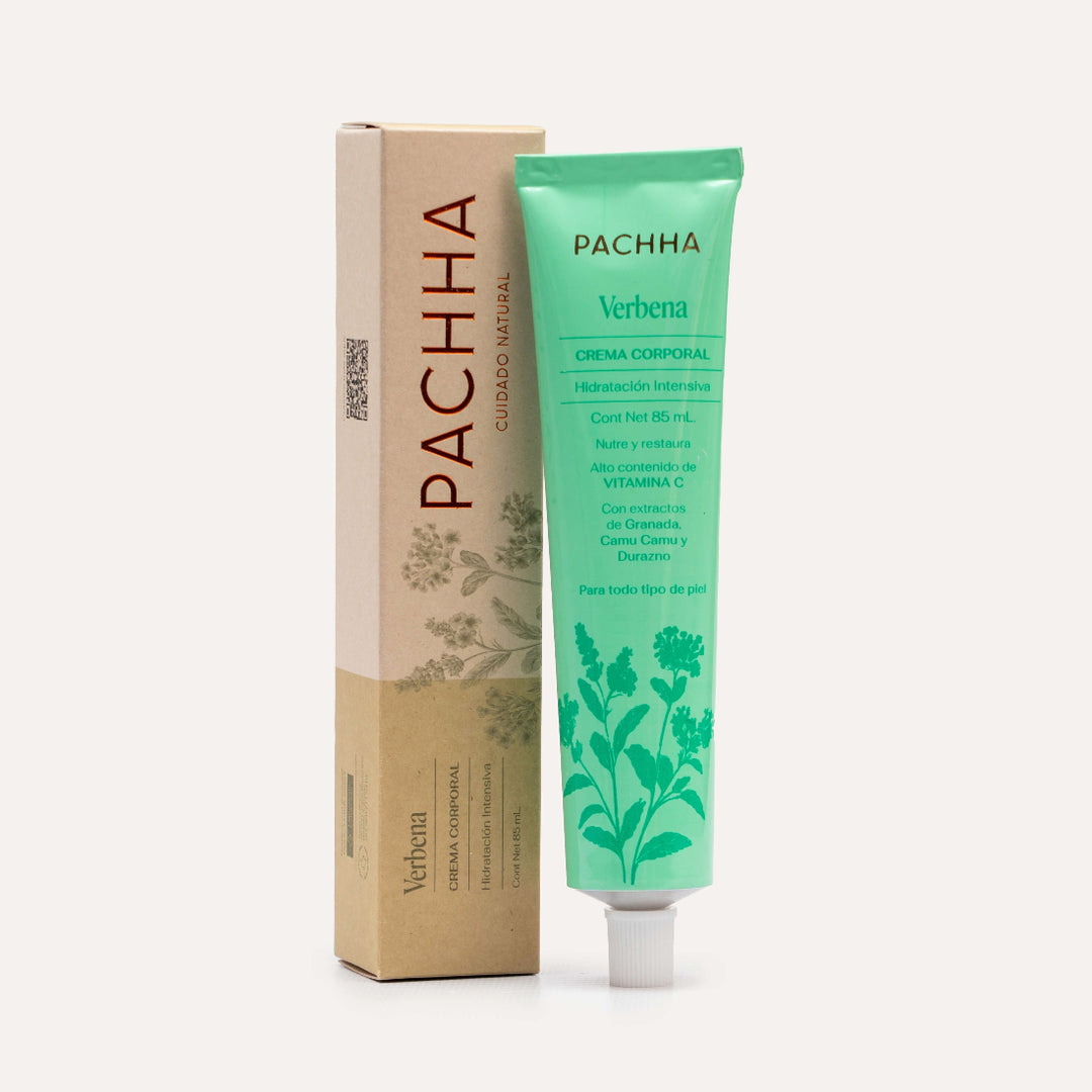 crema humectante corporal natural de verbena pachha