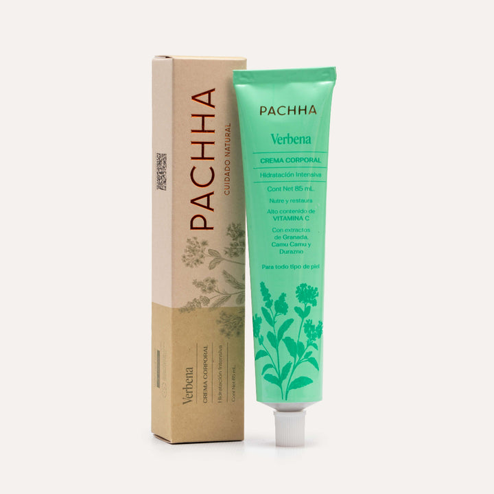 crema humectante corporal natural de verbena pachha