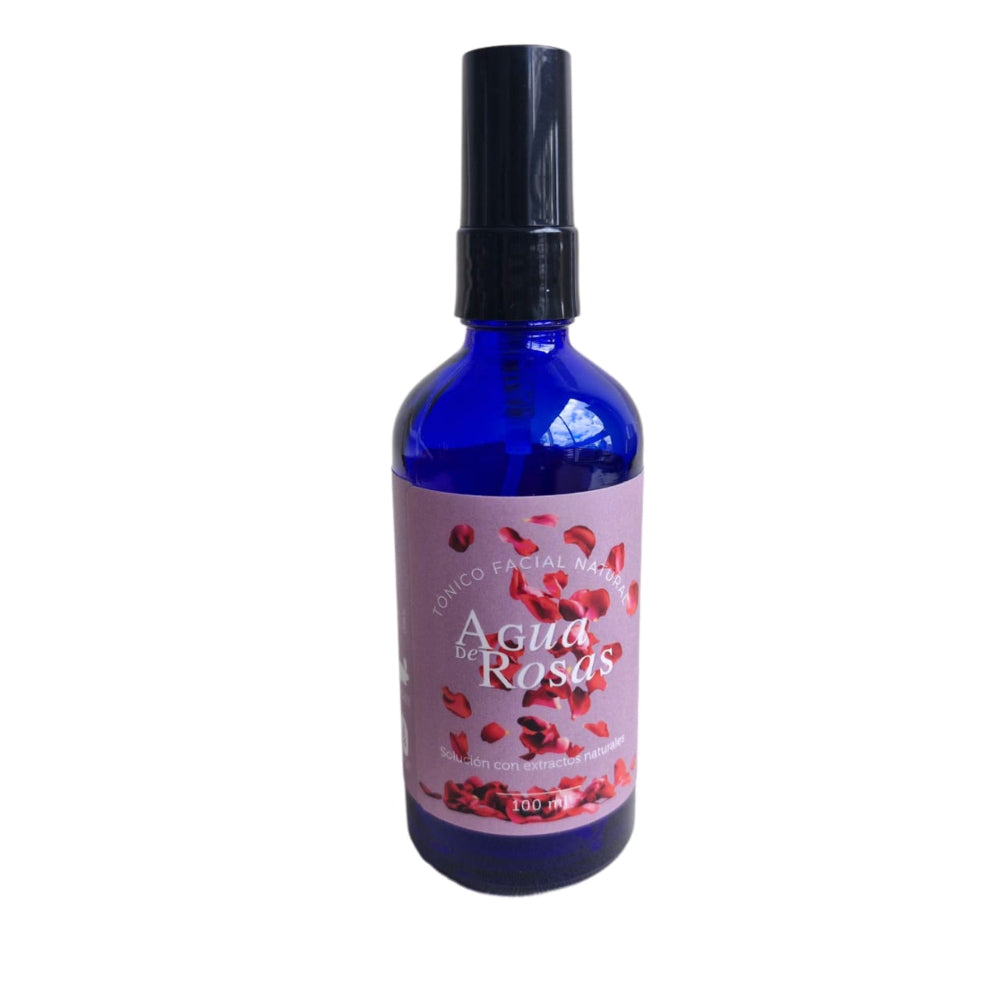 agua de rosas tónico facial