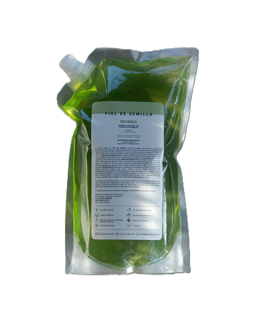 Shampoo de Romero, Ortiga y Quinua Piel de Semilla