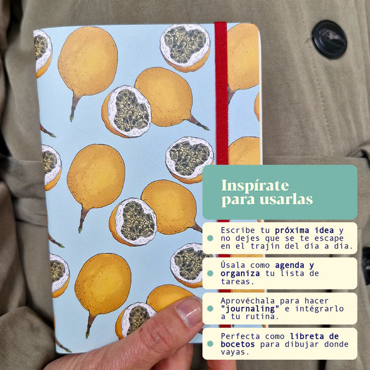 libreta ecológica ilusrtrada grandilla Bogotá chirriada