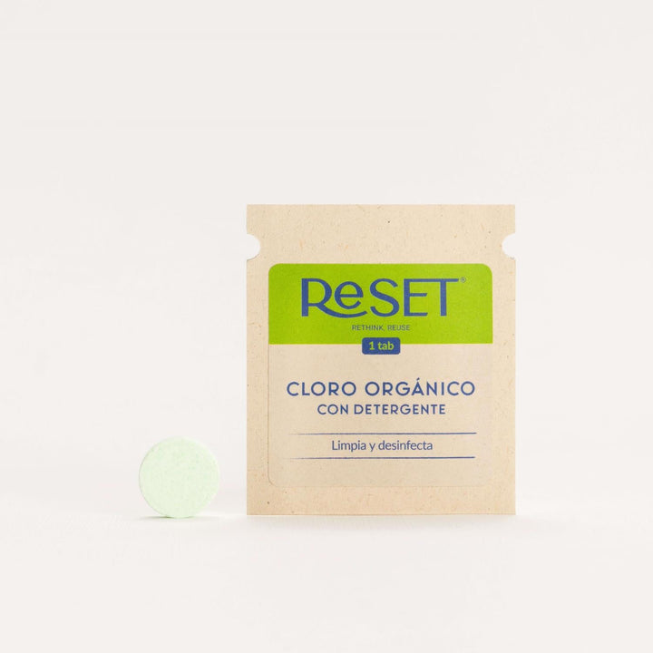 Set Desinfectante Reset (botella+ 3 tabs)