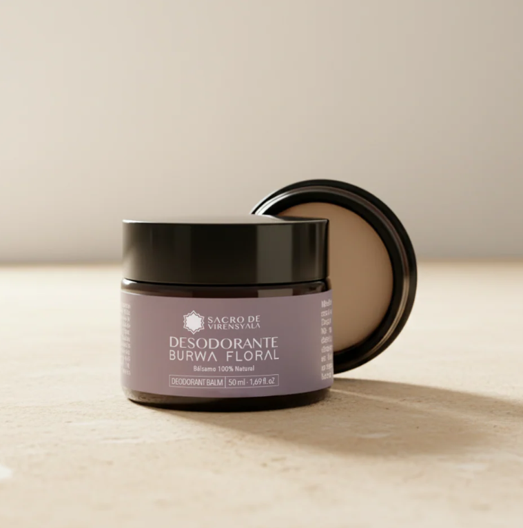 Desodorante natural Burwa Floral  en crema SACRO