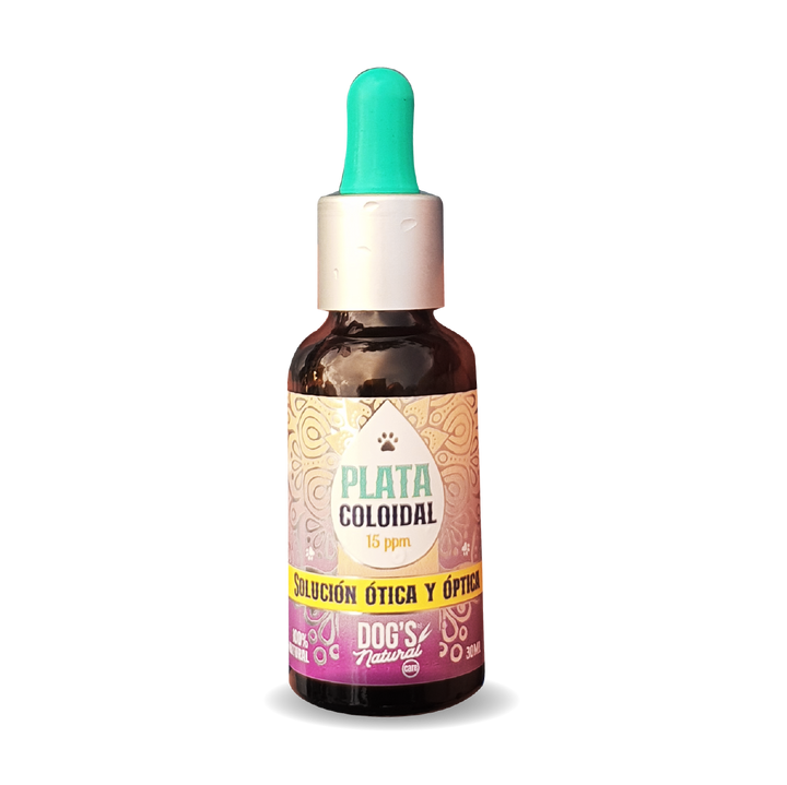 Plata Coloidal Solución Ótica y Óptica para mascotas Natural Care