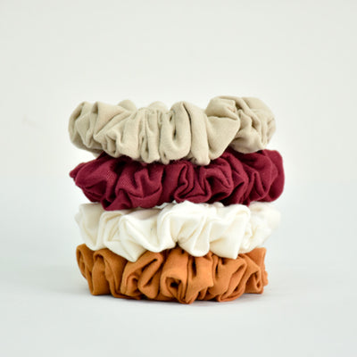 Scrunchies o bambas para el cabello en tela