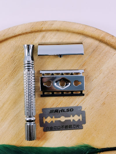 Maquina de afeitar en acero inoxidable